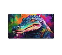 QSYFNBZL Large Gmaing Mouse Pad Colorful Nile Crocodiles Stitched Edges Mouse Pad 40x75cm Desk Mat Non Slip for Laptop Home Office Decor Accessories