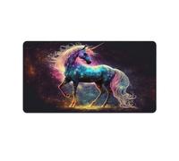 QSYFNBZL Large Gmaing Mouse Pad Cute Pony Extra Large Mouse Mat 40x75cm Desk Pad with Stitched Edges Durable Non Slip Natural Rubber Base