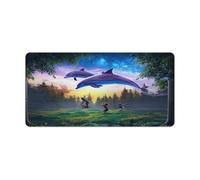 QSYFNBZL Large Gmaing Mouse Pad Dolphins Manipulation Extra Large Mouse Mat 30x60cm Desk Pad with Stitched Edges Durable Non Slip Natural Rubber Base
