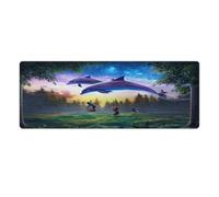 QSYFNBZL Large Gmaing Mouse Pad Dolphins Manipulation Stitched Edges Mouse Pad 30x80cm Desk Mat Non Slip for Laptop Home Office Decor Accessories