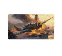 QSYFNBZL Large Gmaing Mouse Pad Fires Planes Extra Large Mouse Mat 40x75cm Desk Pad with Stitched Edges Durable Non Slip Natural Rubber Base