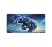 QSYFNBZL Large Gmaing Mouse Pad Galaxies Elephants Large Mouse Mat 30x60cm Keyboard Desk Mat for Gaming Computer Laptop Home Office Travel