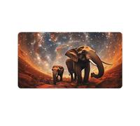 QSYFNBZL Large Gmaing Mouse Pad Galaxies Elephants Large Mouse Mat 40x75cm Desk Pad for Laptop Computer PC Office Cute Design Desk Accessories