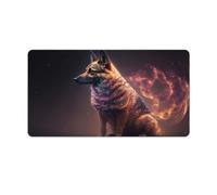 QSYFNBZL Large Gmaing Mouse Pad German Shepherd Long Mouse Pads 40x75cm Table Mat Suitable for Various Scenarios Such As Work Play And Study
