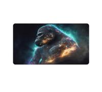 QSYFNBZL Large Gmaing Mouse Pad Gorilla Mouse Mat 40x75cm Keyboard Desk Mat Stitched Edges Smooth Surface for Speed Control Anti Slip Base