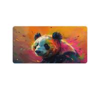 QSYFNBZL Large Gmaing Mouse Pad Oil Painting Panda Large Mouse Mat 30x60cm Desk Pad for Laptop Computer PC Office Cute Design Desk Accessories
