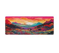 QSYFNBZL Large Gmaing Mouse Pad Psychedelic Long Mouse Pads 30x80cm Table Mat Suitable for Various Scenarios Such As Work Play And Study