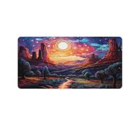 QSYFNBZL Large Gmaing Mouse Pad Psychedelic Moab Utah at Night Long Mouse Pads 30x60cm Table Mat Suitable for Various Scenarios Such As Work Play And Study