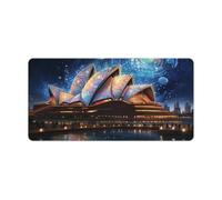 QSYFNBZL Large Gmaing Mouse Pad Psychedelic Sydney Opera House Large Mouse Mat 30x60cm Keyboard Desk Mat for Gaming Computer Laptop Home Office Travel