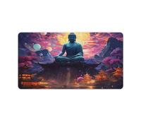 QSYFNBZL Large Gmaing Mouse Pad Psychedelic The Great Buddha Large Mouse Mat 40x75cm Desk Pad for Laptop Computer PC Office Cute Design Desk Accessories