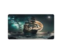 QSYFNBZL Large Gmaing Mouse Pad Sailing Pirate Ship Large Mouse Mat 40x75cm Desk Pad for Laptop Computer PC Office Cute Design Desk Accessories