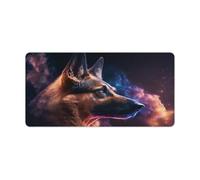 QSYFNBZL Large Gmaing Mouse Pad Spirit German Shepherd Waterproof Mousepad 30x60cm Table Mat Soft Smooth Surface And Anti Slip Rubber Base Waterproof Soft