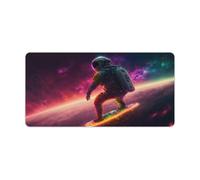 QSYFNBZL Large Mouse Pad Astronaut Surfing The Star Computer Keyboard Mouse Mat 30x60cm Mice Pad with Non Slip Base And Stitched Edge for Office Gaming