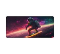QSYFNBZL Large Mouse Pad Astronaut Surfing The Star Mouse Mat 40x90cm Keyboard Desk Mat for Maintaining Excellent Speed And ControlNon Slip Rubber Base