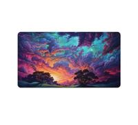 QSYFNBZL Large Mouse Pad Beautiful Dreamy Colourful Scenery Mouse Mat 40x75cm Keyboard Desk Mat for Maintaining Excellent Speed And ControlNon Slip Rubber Base