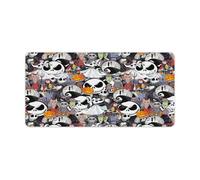QSYFNBZL Large Mouse Pad Cartoon Monster Mouse Mat 30x60cm Keyboard Desk Mat for Maintaining Excellent Speed And ControlNon Slip Rubber Base