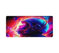 QSYFNBZL Large Mouse Pad Colorful Astronaut Desk Pad Rubber Non Slip Base Waterproof And Stain Proof Suitable for PC MacBookLaptop 40x90cm