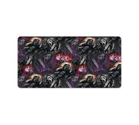 QSYFNBZL Large Mouse Pad Horror Monster Washable Mouse Mat for Gaming Sensors Low Surface Friction Non Slip Mac And PC Gaming Accessories 30x60cm