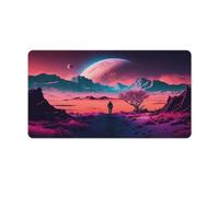 QSYFNBZL Large Mouse Pad Journey Beyond The Stars Computer Keyboard Mouse Mat 40x75cm Mice Pad with Non Slip Base And Stitched Edge for Office Gaming