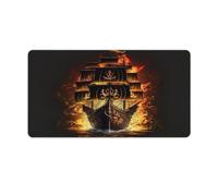 QSYFNBZL Large Mouse Pad Pirate Boat Desk Pad Rubber Non Slip Base Waterproof And Stain Proof Suitable for PC MacBookLaptop 40x75cm