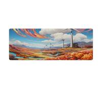 QSYFNBZL Large Mouse Pad Psychedelic Wind Park Washable Mouse Mat for Gaming Sensors Low Surface Friction Non Slip Mac And PC Gaming Accessories 30x80cm