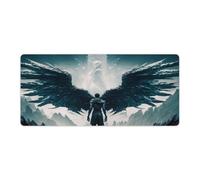 QSYFNBZL Large Mouse Pad Strange Monsters Computer Keyboard Mouse Mat 40x90cm Mice Pad with Non Slip Base And Stitched Edge for Office Gaming