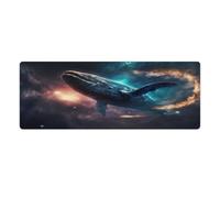 QSYFNBZL Large Mouse Pad Whale Sharks Desk Pad Rubber Non Slip Base Waterproof And Stain Proof Suitable for PC MacBookLaptop 30x80cm