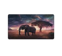 QSYFNBZL Long Mouse Pads Galaxies Elephants Extended Mouse Pad with Non Slip Rubber Base And Stitched Edge for Home Office Gaming Work 40x75cm