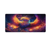 QSYFNBZL Long Mouse Pads Mystical Phoenix Extra Large Mouse Mat 40x90cm Large Desk Pad for Gaming Computer Laptop Home Office Travel