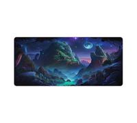 QSYFNBZL Mouse Pad Alien Planet Extra Large Mouse Mat 40x90cm Large Desk Mat for Maintaining Excellent Speed And ControlNon Slip Rubber Base