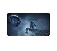 QSYFNBZL Mouse Pad Astronaut Washable Mouse Mat 40x75cm Table Mat with Non Slip Rubber Base And Stitched Edge for Home Office Gaming Work