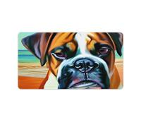 QSYFNBZL Mouse Pad Brown And White Boxer Dog Extended Mouse Pad 40x75cm Desk Mat for Gaming Sensors Low Surface Friction Non Slip Mac And PC Gaming Accessories