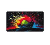 QSYFNBZL Mouse Pad Earth Fragile Tellus Large Mouse Mat 40x75cm Table Mat Premium Textured Non Slip Waterproof Stitched Edges for Gaming Office Home