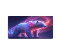 QSYFNBZL Mouse Pad Galaxy Polar Bear Extra Large Mouse Mat 30x60cm Large Desk Mat for Maintaining Excellent Speed And ControlNon Slip Rubber Base