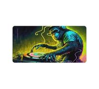 QSYFNBZL Mouse Pad Monkey Dj Extended Mouse Pad 30x60cm Desk Mat for Gaming Sensors Low Surface Friction Non Slip Mac And PC Gaming Accessories