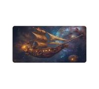 QSYFNBZL Mouse Pad Mysterious Pirate Ship Waterproof Mousepad 30x60cm Keyboard Desk Mat with Non Slip Base And Stitched Edge for Gaming Office Work