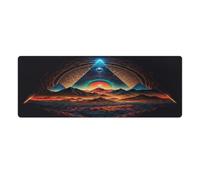 QSYFNBZL Mouse Pad Neon Mountains Landscape Extended Mouse Pad 30x80cm Desk Mat for Gaming Sensors Low Surface Friction Non Slip Mac And PC Gaming Accessories
