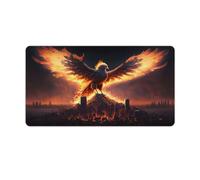 QSYFNBZL Mouse Pad Phoenix from The Ashes Desk Mat Smooth Glide Feeling with Steady Controlstitched Edges Uniform High Density Rubber 40x75cm