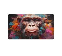 QSYFNBZL Mousepad Artistic Gorilla Computer Keyboard Mouse Mat 40x75cm Large Desk Pad for Laptop PC Cute Office Supplies Desk Decro Accessories