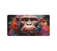 QSYFNBZL Mousepad Artistic Gorilla Large Mouse Mat 30x60cm Table Pad with Non Slip Rubber Water Resistant Surface for Home Office Gaming Room