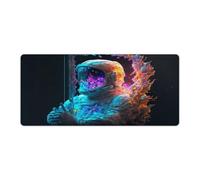 QSYFNBZL Mousepad Astronaut in Galaxy Helmet Computer Keyboard Mouse Mat 40x90cm Large Desk Pad for Laptop PC Cute Office Supplies Desk Decro Accessories