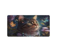 QSYFNBZL Mousepad Cute Kitten Computer Keyboard Mouse Mat 30x60cm Large Desk Pad for Laptop PC Cute Office Supplies Desk Decro Accessories