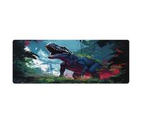 QSYFNBZL Mousepad Dinosaurs in The Jungle Extended Mouse Pad 30x80cm Keyboard Desk Mat with Non Slip Rubber Water Resistant Surface for Home Office Gaming Room