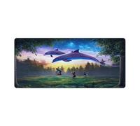 QSYFNBZL Mousepad Dolphins Manipulation Computer Keyboard Mouse Mat 40x90cm Large Desk Pad for Laptop PC Cute Office Supplies Desk Decro Accessories