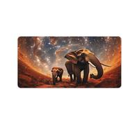 QSYFNBZL Mousepad Galaxies Elephants Computer Keyboard Mouse Mat 30x60cm Large Desk Pad for Laptop PC Cute Office Supplies Desk Decro Accessories