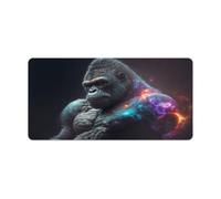 QSYFNBZL Mousepad Gorilla Extended Mouse Pad 30x60cm Keyboard Desk Mat with Non Slip Rubber Water Resistant Surface for Home Office Gaming Room