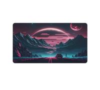 QSYFNBZL Mousepad Racing Into The Future Washable Mouse Mat Premium Textured Non Slip Waterproof Stitched Edges for Gaming Office Home 40x75cm