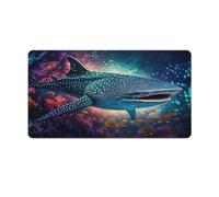 QSYFNBZL Mousepad Whale Sharks Extended Mouse Pad 40x75cm Keyboard Desk Mat with Non Slip Rubber Water Resistant Surface for Home Office Gaming Room