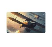QSYFNBZL Stitched Edges Mouse Pad Fires Planes Computer Keyboard Mouse Mat 40x75cm Large Desk Pad for Keyboard Computer PC Gamer Desk Office