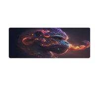 QSYFNBZL Stitched Edges Mouse Pad Gorilla Extra Large Mouse Mat 30x80cm Keyboard Desk Mat PC Office Spreadsheet Non Slip Stitched Edge